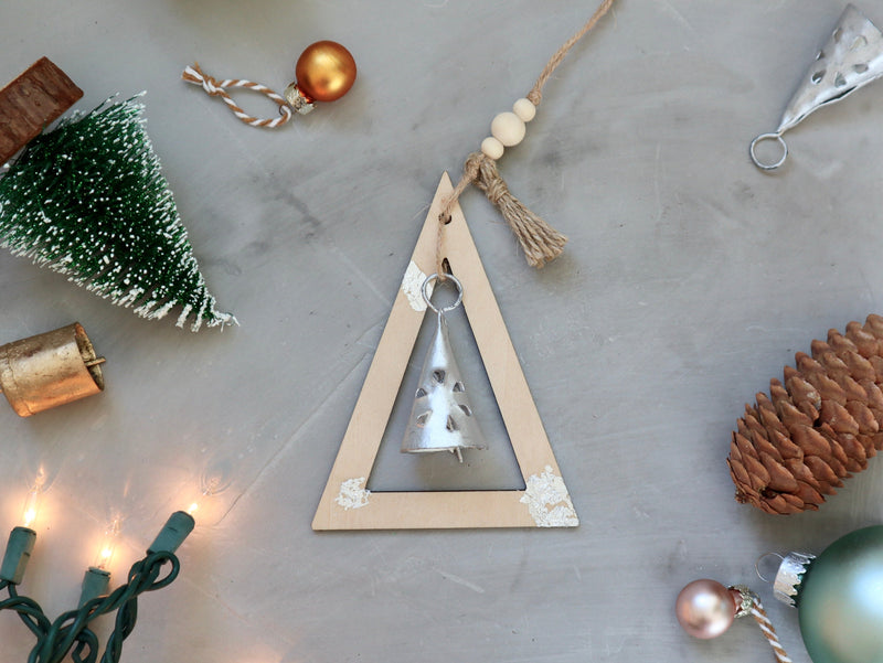 Christmas Silver Bell Ornament